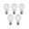 Eco-Line Set LED-gloeilamp 5x525lm 5x2,5W 3000K Helder Vijf heldere LED-gloeilampen met filament en E27-fitting voor energiezuinige verlichting