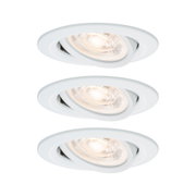 LED Downlight Nova Plus GU10 Flat IP65 93mm 3x4,9W 3x550lm 230V dimmable 2700K Matt white