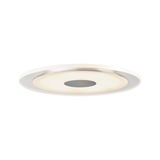 Round white LED ceiling light with plastic diffuser for modern ambient lighting