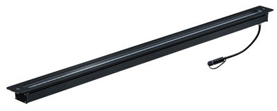 Zwarte metalen LED-lichtbalk met kabelconnector voor moderne binnenverlichting