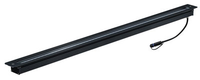 Barre lumineuse LED noire en métal avec câble pour éclairage intérieur moderne