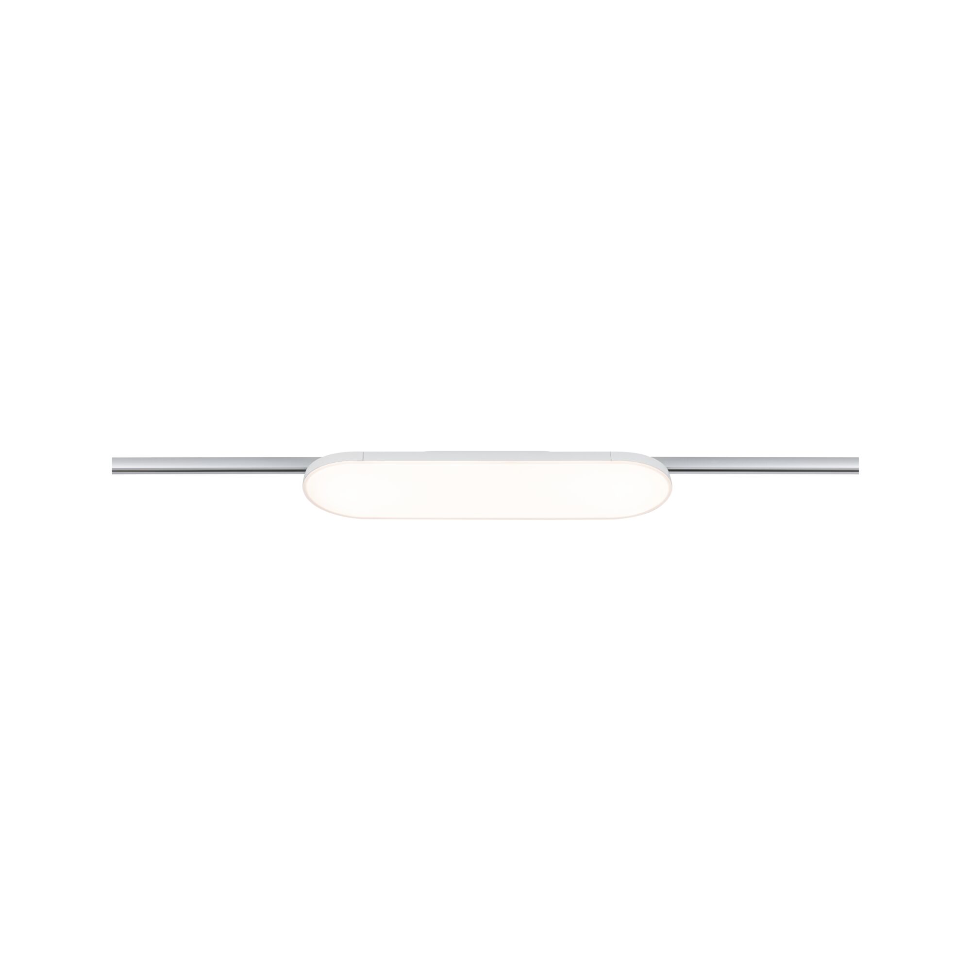 Schlanke LED-Deckenleuchte in Weiß mit Aluminiumstange, moderne Innenbeleuchtung für Wohnräume