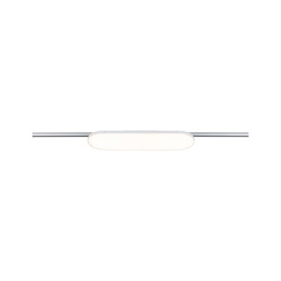 Slim white LED ceiling light with aluminum bar, modern indoor lighting for living spaces