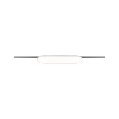 Slim white LED ceiling light with aluminum bar, modern indoor lighting for living spaces