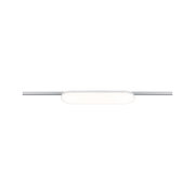 Modern ceiling light with white acrylic shade and silver metal frame for living room lighting