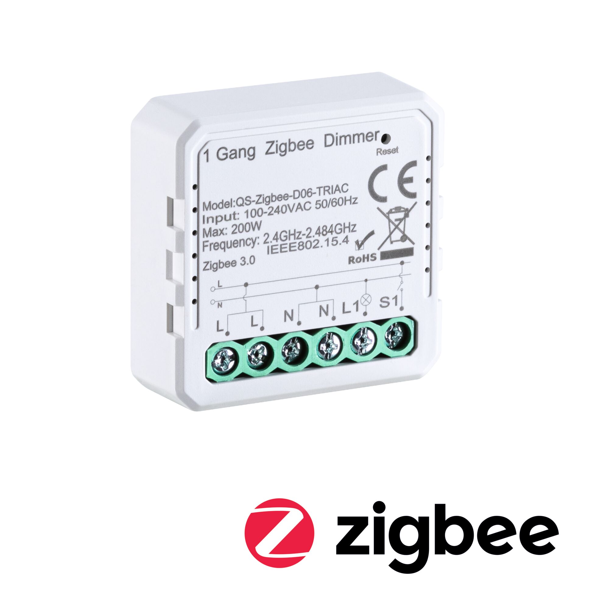 In-wall actuator Smart Home Zigbee 3.0 Dim White