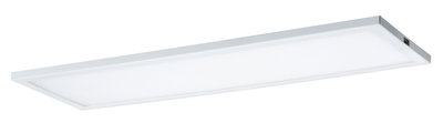 Flat white LED ceiling light with rectangular design for modern indoor lighting
