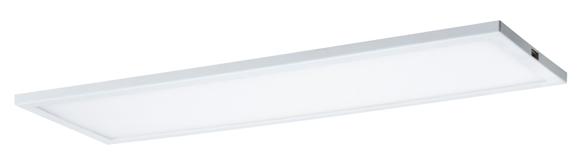 Flaches rechteckiges LED-Panel in Weiß mit Aluminiumrahmen für moderne Raumbeleuchtung