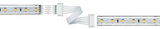 Bande LED avec câble de connexion blanc et connecteurs pour installations d'éclairage flexibles