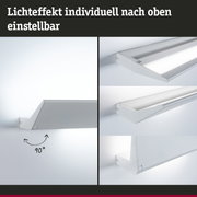 Weißer LED-Wandstrahler aus Metall mit individuell einstellbarem Lichtwinkel bis 90 Grad