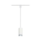 Moderne hvid metal LED-pendel med cylindrisk design til stilfuld indendørs belysning