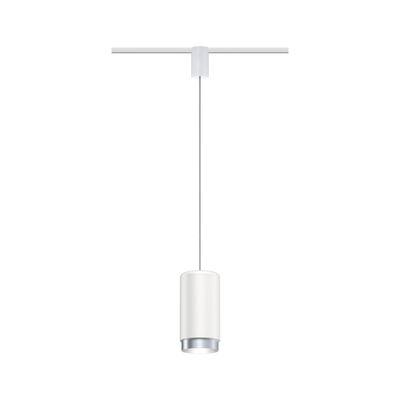 Moderner weißer LED-Pendelleuchte aus Metall mit zylindrischem Design für stilvolle Raumbeleuchtung