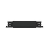 Black LED track light module made of plastic for flexible indoor lighting systems