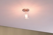 Ceiling light with clear glass and warm white LED bulb for cozy ambient lighting in rooms