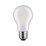 Classic frosted glass light bulb with E27 base in white for energy-efficient lighting