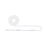 White LED strip light with control cable for flexible indoor lighting solutions