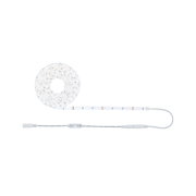 Weiße LED-Lichtleiste mit Steuerungskabel, flexibles Band für dekorative Beleuchtung im Innenbereich