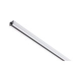 White aluminum profile for LED track lighting with black rail, modern lighting system
