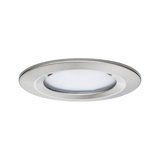 Ronde inbouw-LED-lamp van geborsteld aluminium in zilver voor moderne binnenverlichting