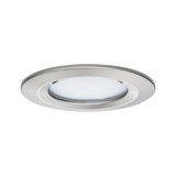 Ronde inbouw-LED-lamp van geborsteld aluminium in zilver voor moderne binnenverlichting