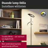 Staande lamp Odila met instelbare witten en gesatineerde diffusor voor niet-verblindend licht
