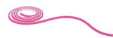 Flexible pink LED strip light with white glow for decorative lighting applications