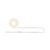 Flexible warm white LED strip light with control cable for versatile lighting applications