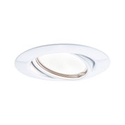 Spot encastré blanc en métal avec rotation réglable pour un éclairage LED flexible
