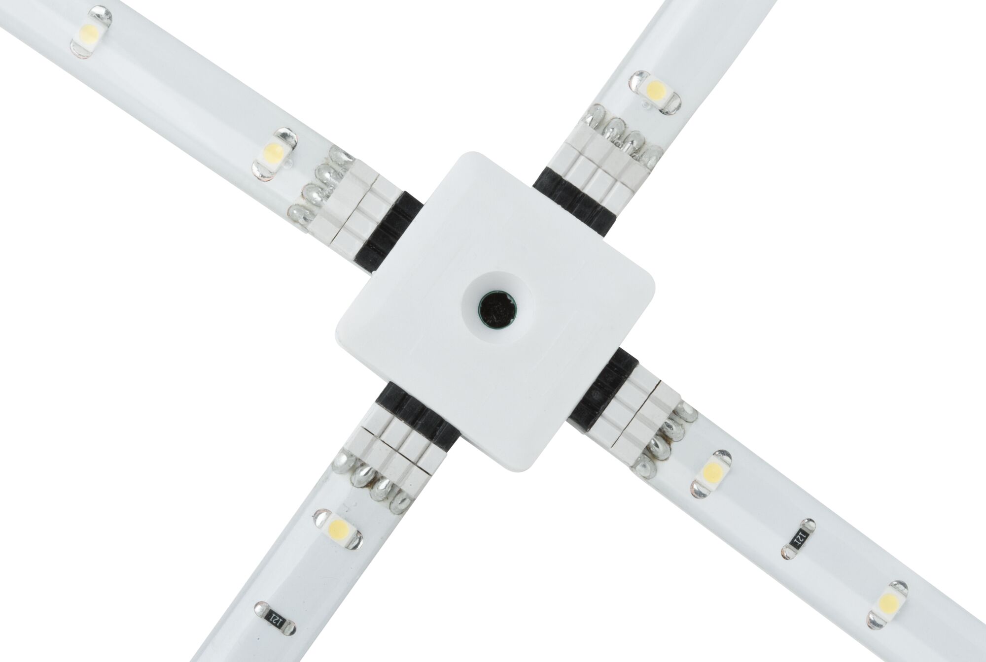 YourLED Verbindingen X-Stück X-Connector 33x33mm max. 60W Wit