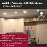 VariFit LED-Einbauleuchten in neutralweiß für helle, großflächige Raumbeleuchtung mit 4000K Licht.