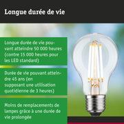 Ampoule LED avec durée de vie de 50 000 heures, lampe économique et durable