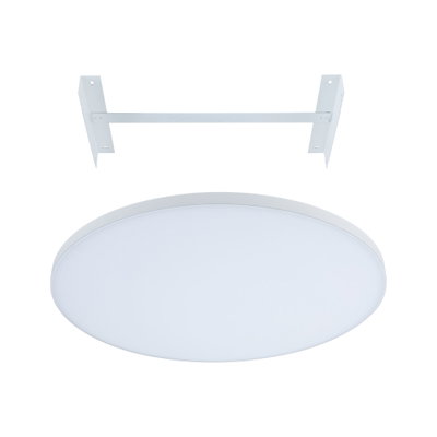 Runde weiße LED-Deckenleuchte mit Metallhalterung, energiesparende Innenbeleuchtung