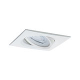 Witte vierkante metalen inbouwspot met verstelbare LED-lamp voor moderne woningverlichting