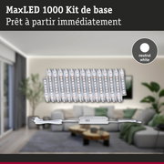 Kit MaxLED 1000 bande LED blanc neutre avec alimentation pour éclairage intérieur flexible