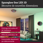 Plafonnier Spaceglow One LED 3D avec effet de profondeur 3D et télécommande pour salon