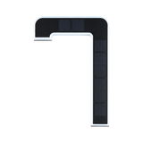 White LED corner light with black solar panels for energy-saving outdoor lighting