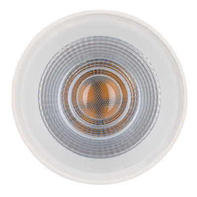 Round LED recessed spotlight glass with transparent and orange reflector for modern lighting solutions