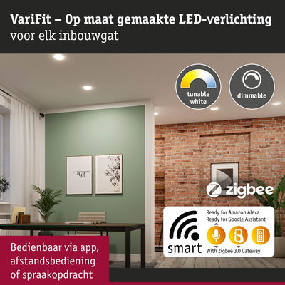 Slimme dimbare LED-inbouwspots met Zigbee, instelbaar wit licht voor woonverlichting
