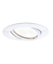 Spot encastré blanc en métal avec insert orientable pour éclairage LED flexible