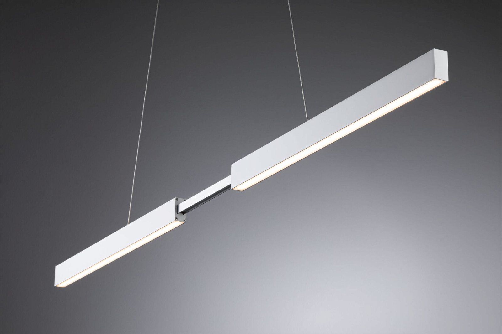 LED Pendant luminaire Smart Home Zigbee Aptare 2700K 2.050lm / 2.050lm 2x18 / 1x18W Matt white dimmable
