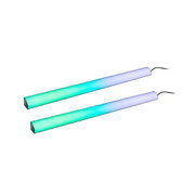 Barre lumineuse LED avec dégradé bleu-vert, éclairage RGB moderne avec câble