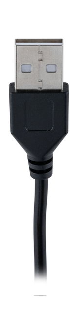 Zwarte USB-A kabel met metalen connector, universele aansluiting voor gegevensoverdracht en stroomvoorziening