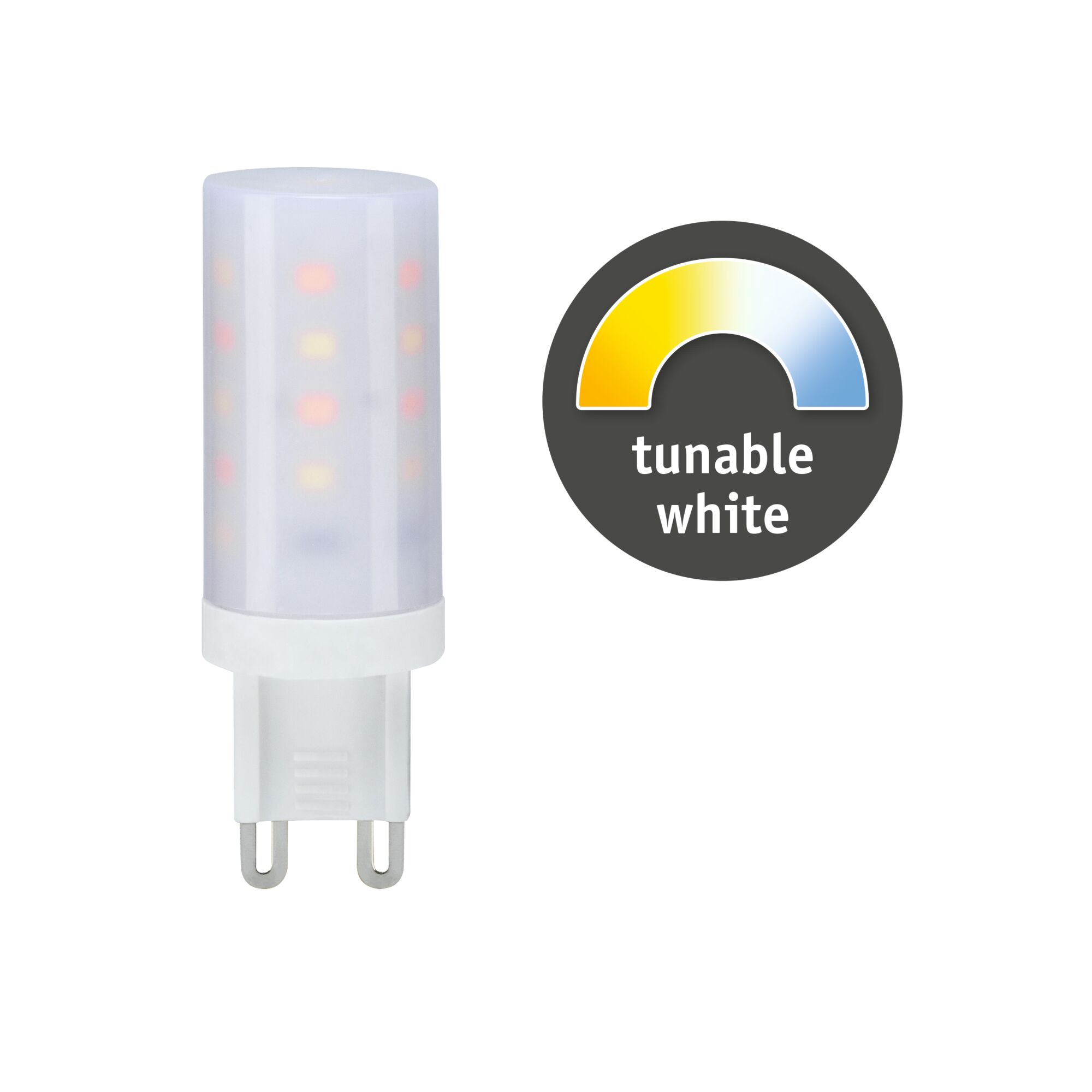 230 V Standard LED Pin base G9 1-piece set 300lm 4W Tunable White dimmable Clear White LED bulb with G9 base and tunable white light for adjustable lighting