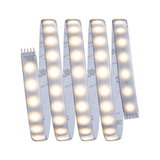 Flexible LED strip light with warm white glow and 3M adhesive tape for easy installation and home lighting
