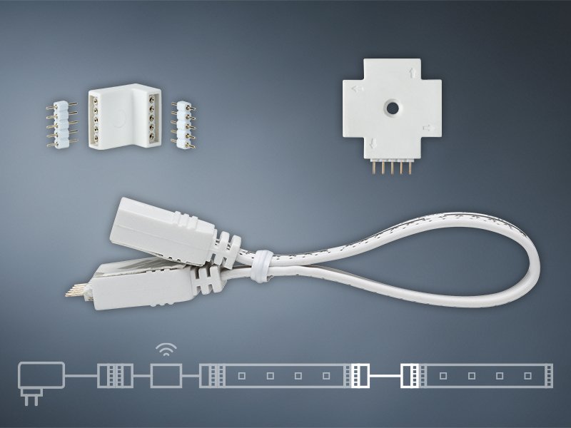 Connecteur de contact avec câble (max. 5A) O1-212 pour ruban LED