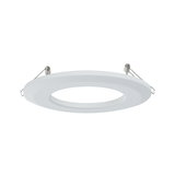Round white plastic recessed frame with metal springs for LED downlights