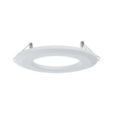 Round white plastic recessed frame with metal springs for LED downlights