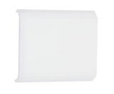 Cache en plastique blanc pour lampe LED, rectangulaire avec bords arrondis, diffuseur de lumière.