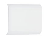 White plastic cover for LED light, rectangular with rounded edges, designed for light diffusion.