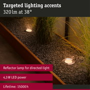 230 V Standard LED Reflector GU10 insect friendly 320lm 4,3W 2200K Silver